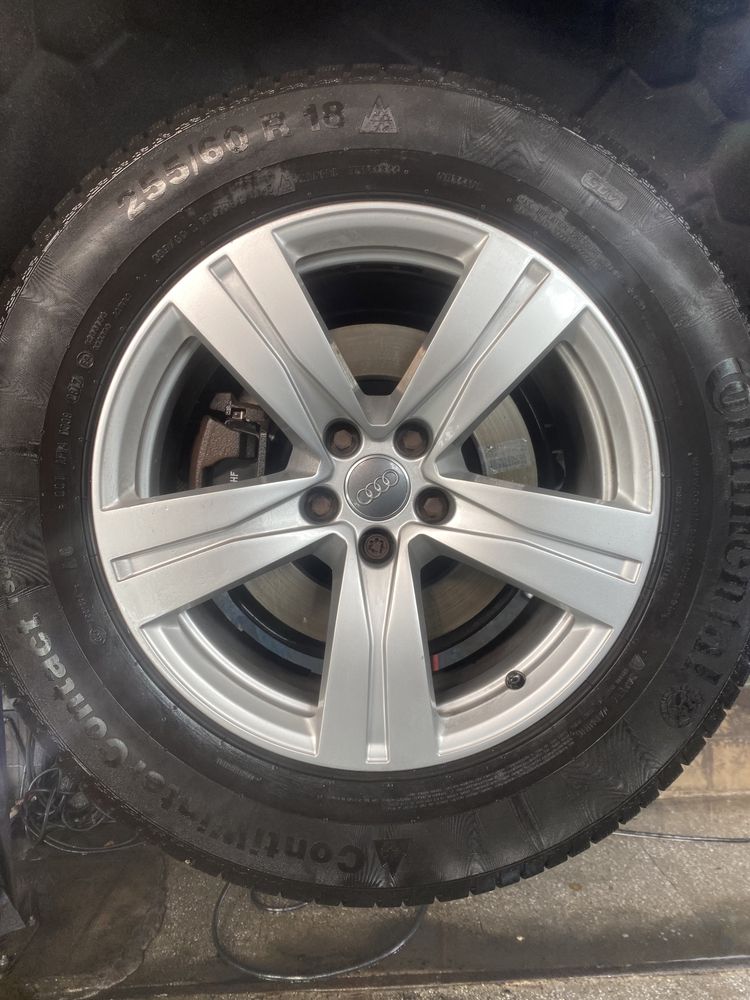 Зимова резина шини 255/60 r18 з дисками audi q7 4 m