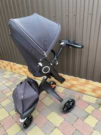 коляска stokke v6  прогулка+люлька+автокрісло