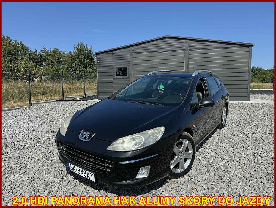 Peugeot 407 2008 r 2.0 HDI Panorama Klimatronik HAK Skóry Bardzo Fajne Autko