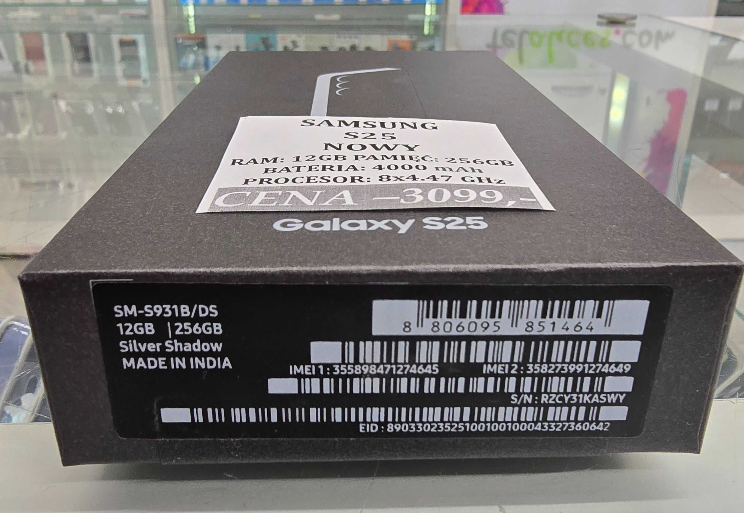 Samsung s25 12/256GB NOWY Telakces Felicity *Raty 0%