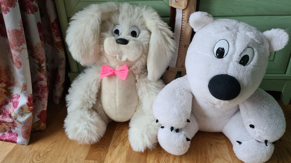 Іграшкі плюшеві, м'які, великі  заяц, медвідь умка