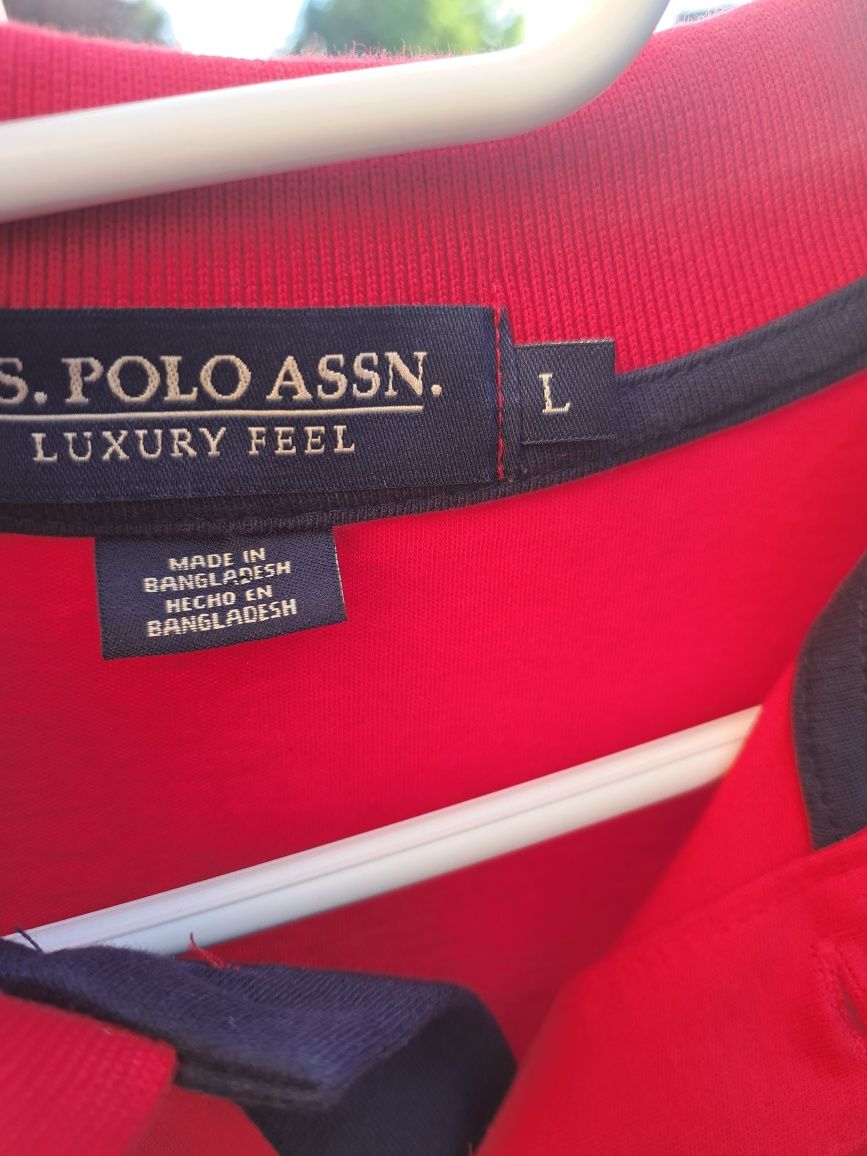 Koszulka Tshirt U.S.Polo Assn. L Czerwona