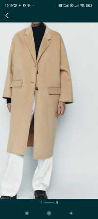 Płaszcz Zara XS-S oversize