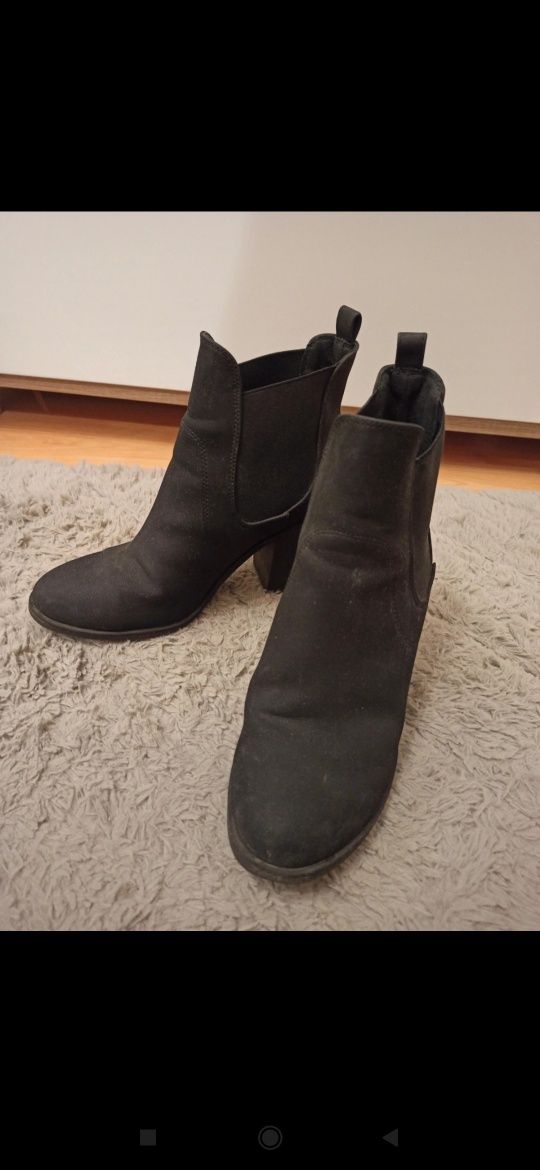 Botki damskie czarne