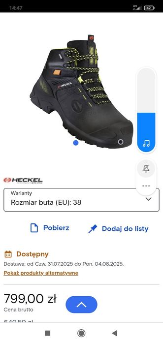 Buty robocze heckel sprzedam