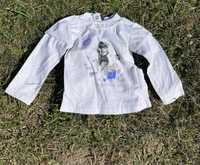 Biała bluzeczka Zara 9-12 mscy