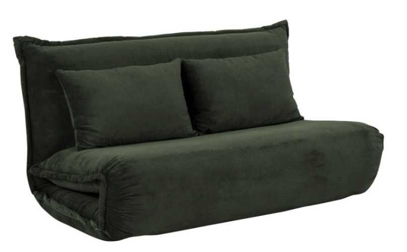 zz604 Halle Sofa rozkładana ciemnozielona dwuosobowa