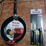 Super Markowy Kom TEFAL Patelnia 24 Cm INDUKCJA + Kom 2 Szt Noży !