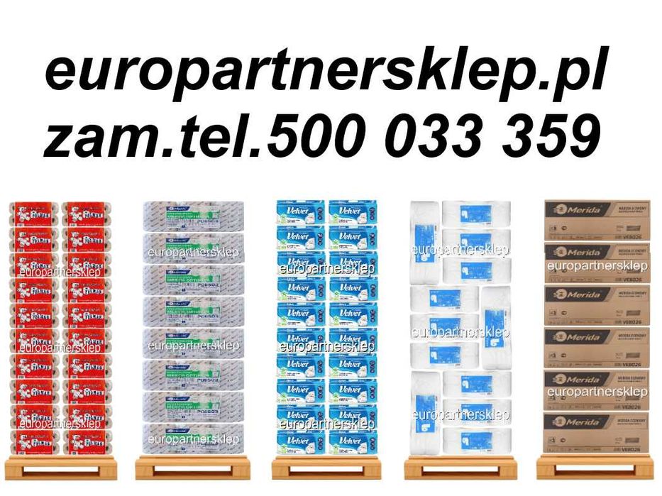 Papier toaletowy Ręczniki papierowe dostawy europartnersklep.pl Kraków