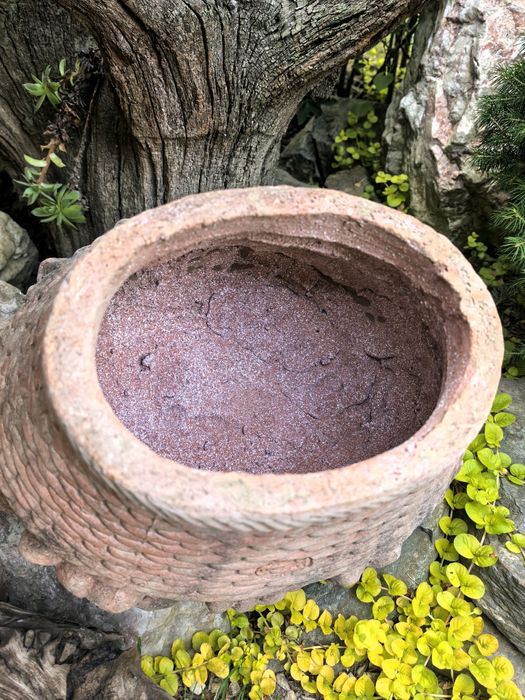 Ozdoba z terakoty, duży kosz z owocami, Terracotta Archeo di Impruneta