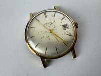 zegarek męski - Tissot Visodate - pozłacany