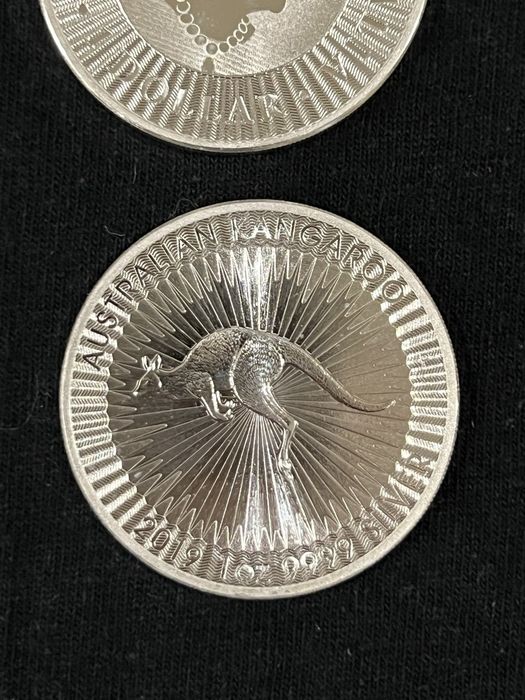 Срібна монета Австралійський кенгуру 1 унція