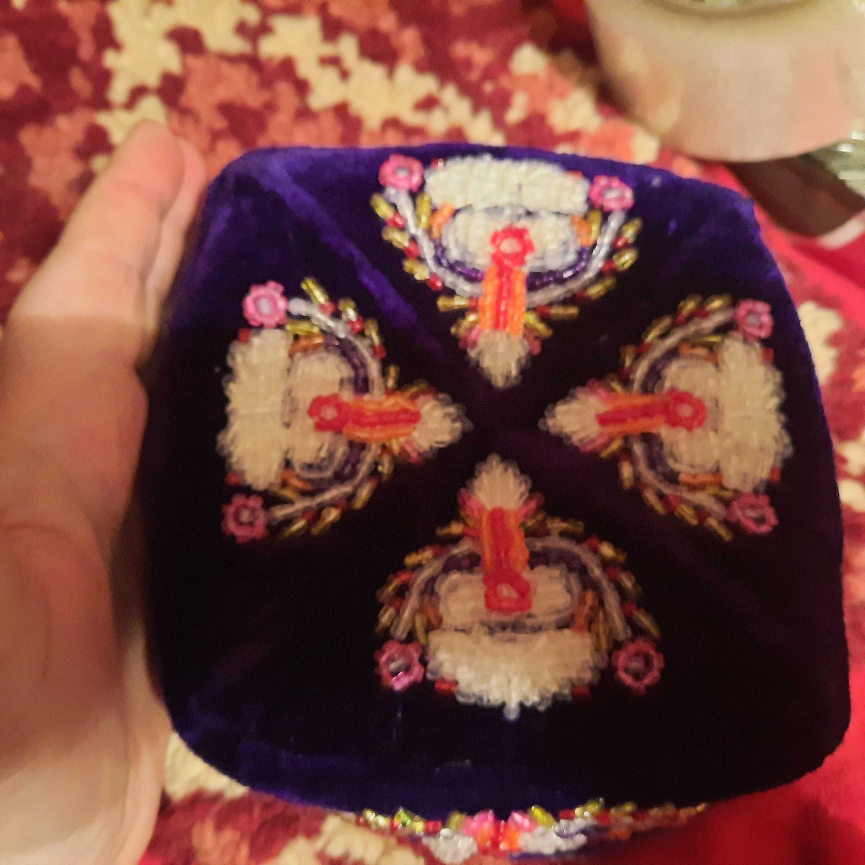 ручная работа handmade вышивка бисером тюбетейка сирия