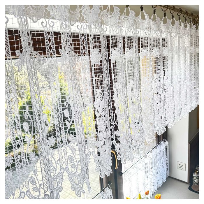 Zazdrostka Gipiura Biała Firanka Do Pokoju Do Kuchni Na Wymiar 40 wys