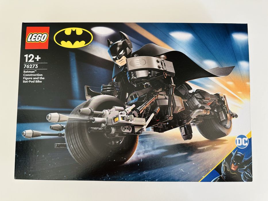 Figura construção LEGO Batman e Mota Bat-Pod selado c/ fatura