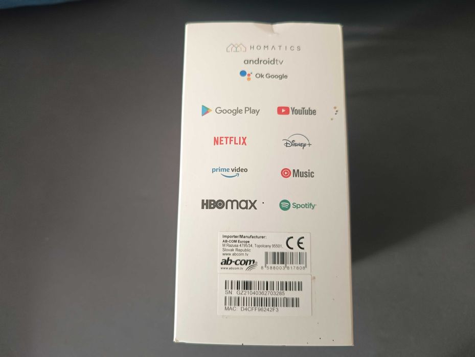 Smart TV Homatics Box R 4K + tuner DVB-T2