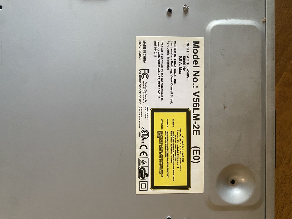 DVD Player Mustek V56LM-2E