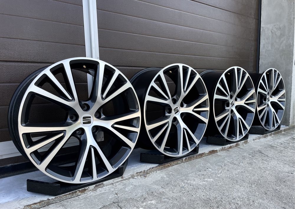 4x felgi aluminiowe 5x112 r19 et45 8J Alufelgi Oryginał Seat 19”