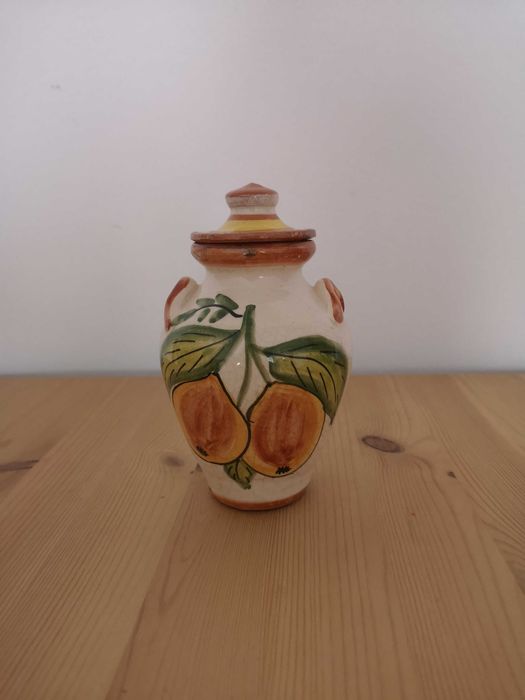 Pote de barro vidrado