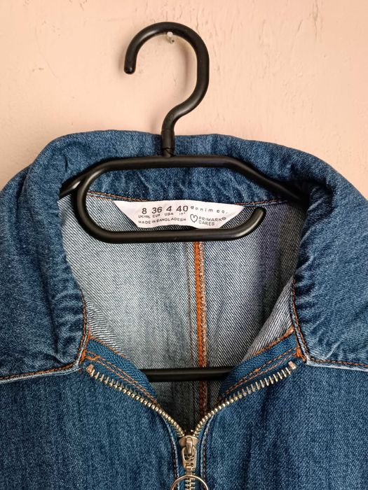 Jeansowa sukienka na długi rękaw 36 Primark