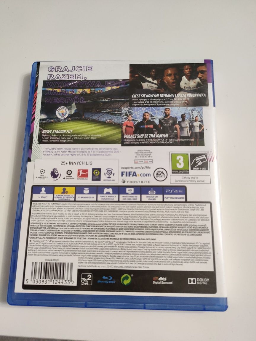 FIFA 20, FIFA 21 gry n Ps4