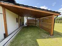 Zadaszenia tarasów pergole carport wiaty kompozyt