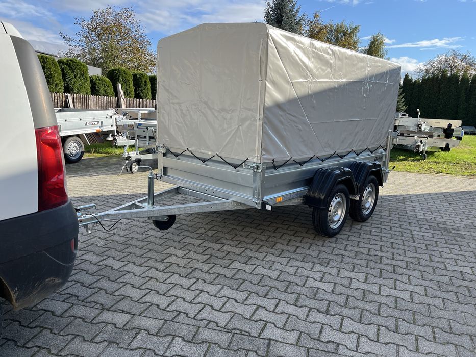 PRZYCZEPA ZASŁAW 265T 265x132 z plandeką 100cm od burty, LED, Śląsk