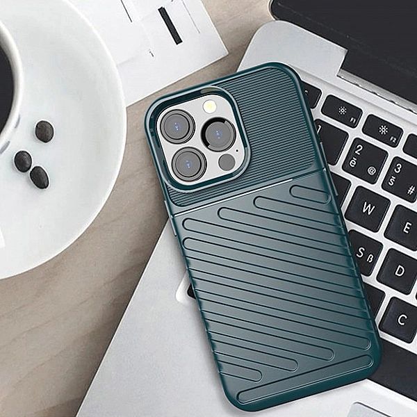 Etui Thunder Case Elastyczne Pancerne do iPhone 13 Pro zielony