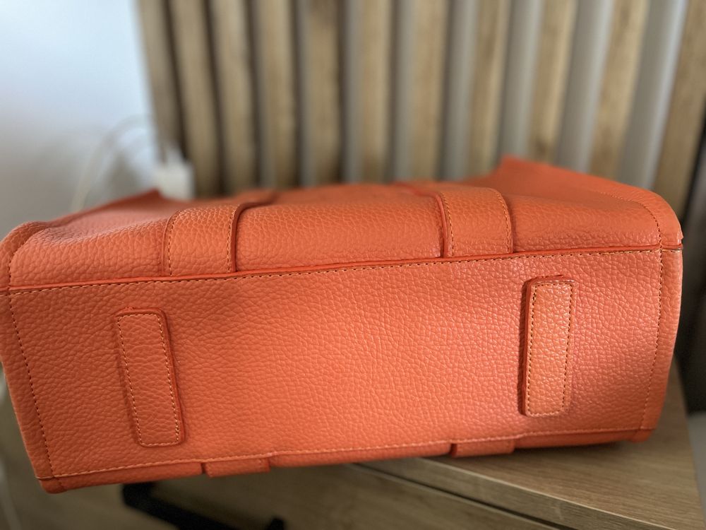 Marc jacobs tote bag nowa pomaranczowa ekoskora