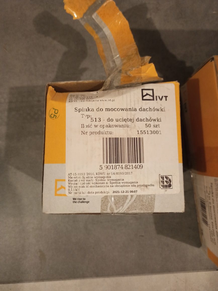 Spinki do dachówek 3 paczki