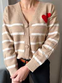 Cardigan em listras