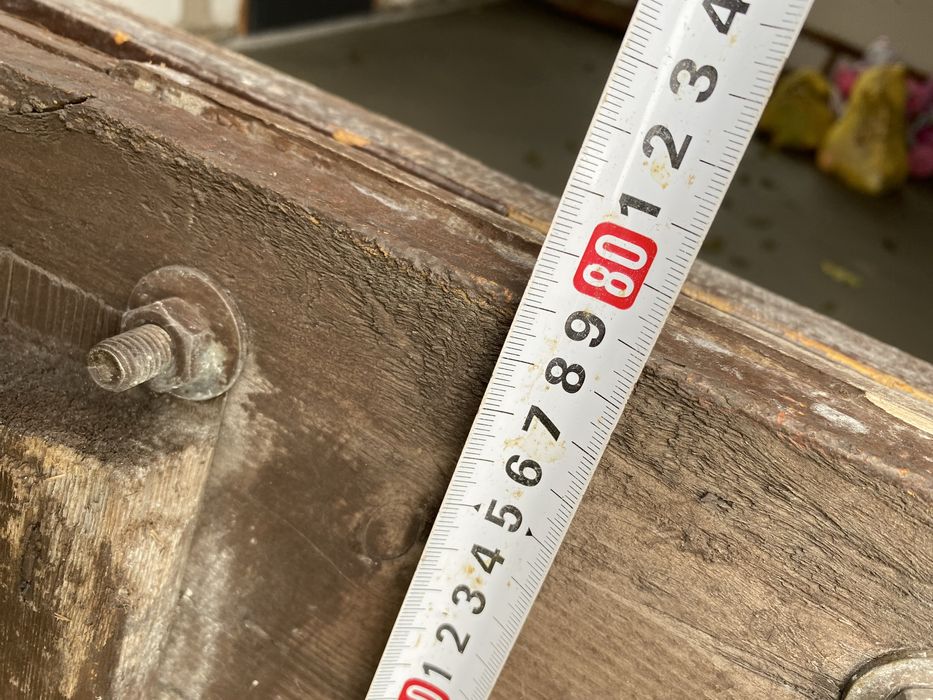 Drzwi gospodarcze drewniane lata 90 PRL