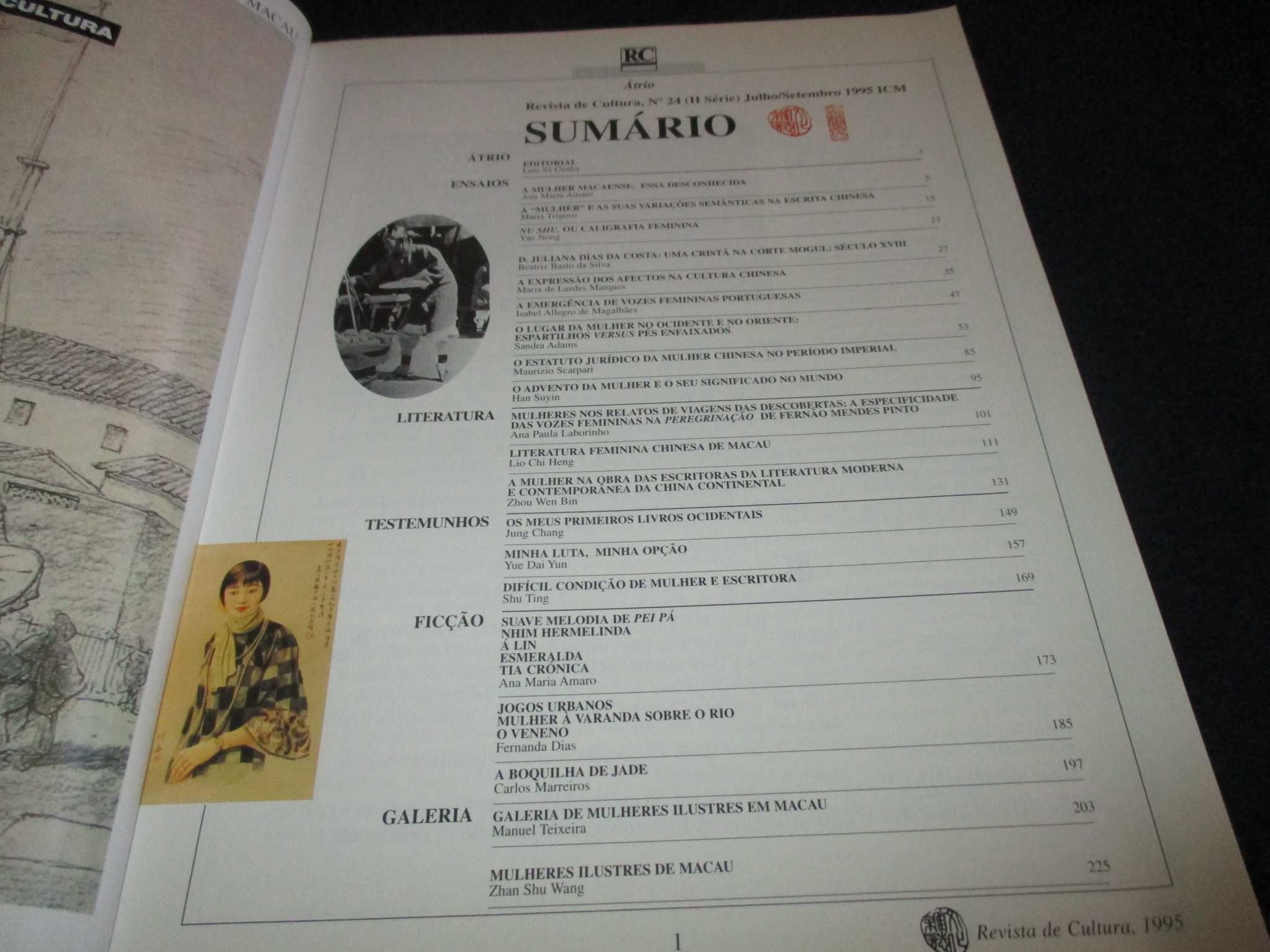 Livro Revista de Cultura A Mulher em Macau e na China