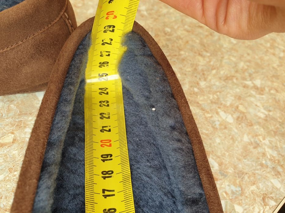 мокасины тапочки жіночи  натуральні хутро та замш р.38,5 25,3 см