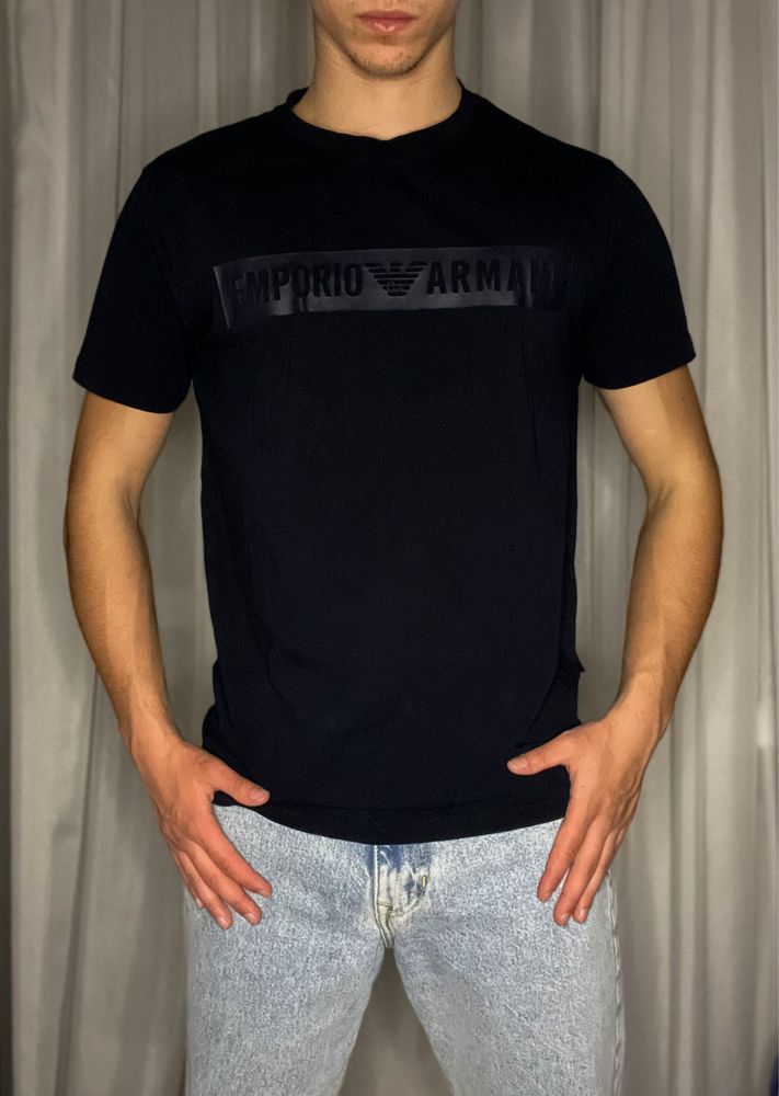 T-shirt Czarna Męska «Emporio Armani» Rozmiar: M