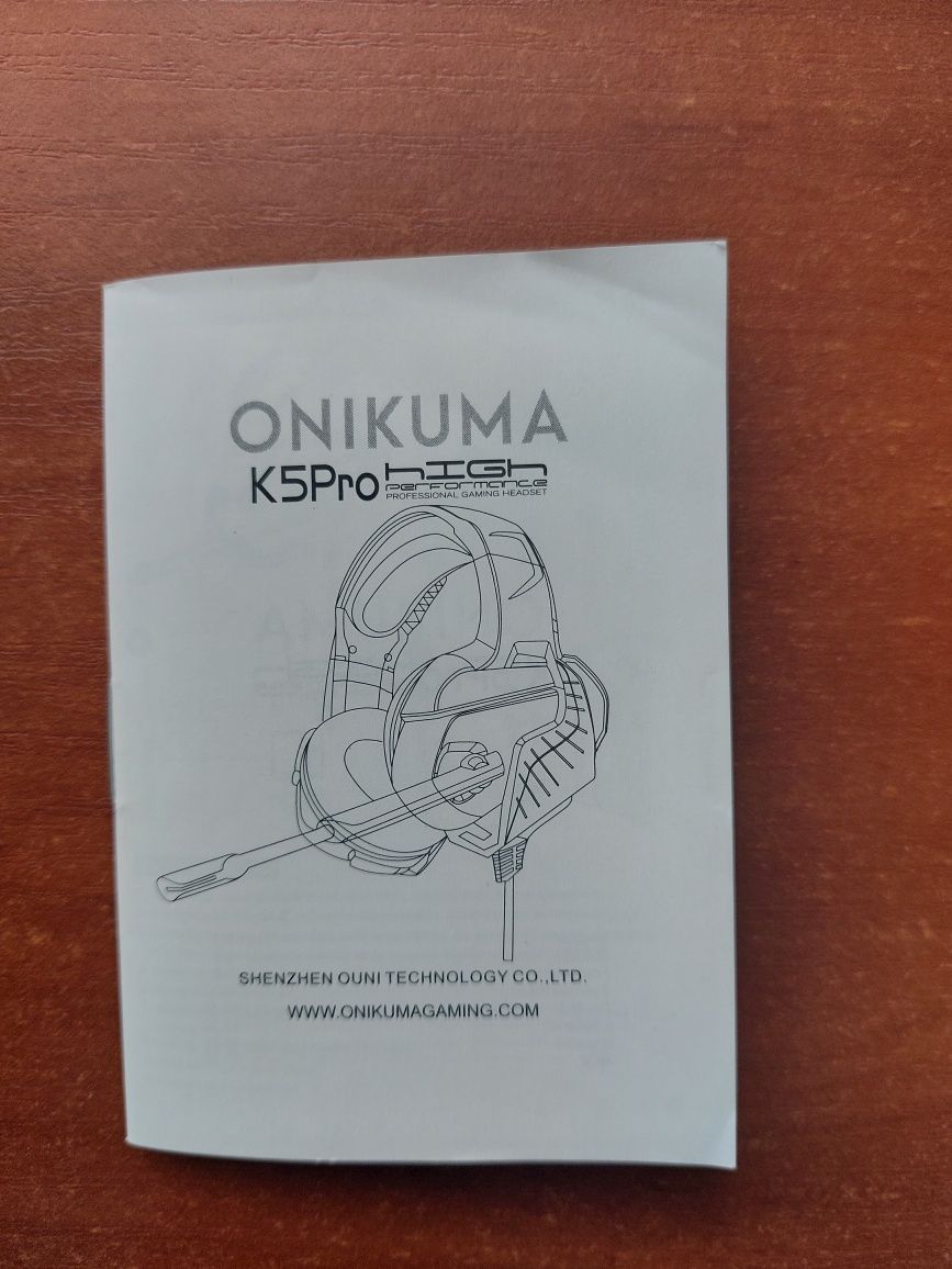 Навушники дротові Onikuma k5 pro
