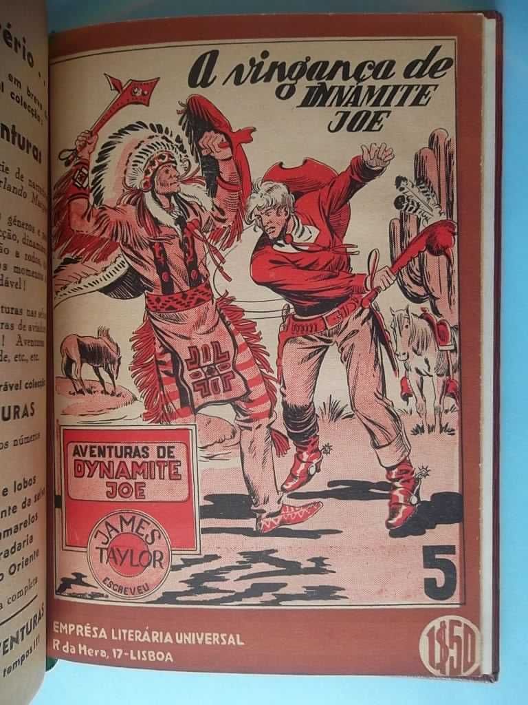 "Aventuras de Dynamite Joe" Completo em 5 fascículos, capas Vitor Péon
