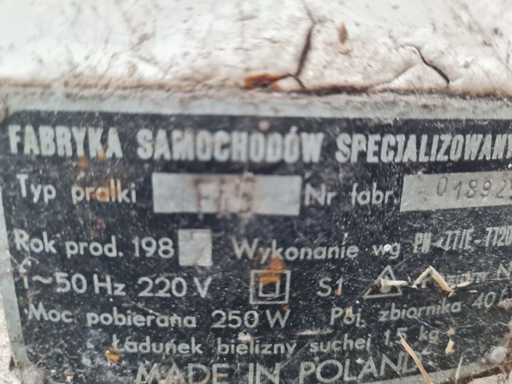 Pralka Frania komplet