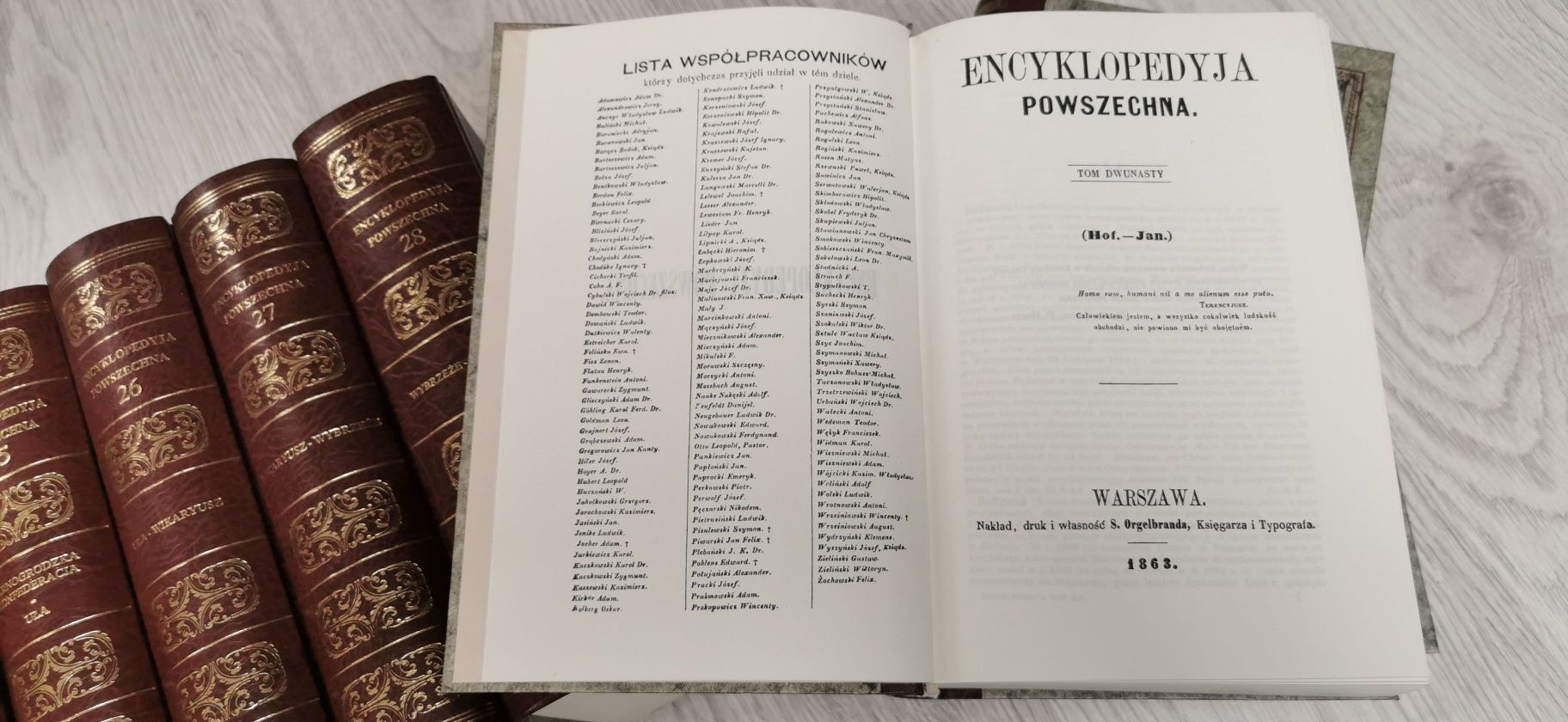 Encyklopedia Reprint 1859- 1868 Encyklopedyja Powszechna ORGELBRANDA T