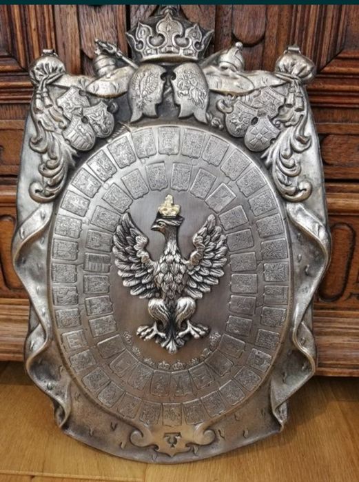 Piękny Ryngraf z orłem polskim, patriotyczny, polecam