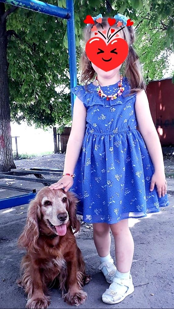 Летнее нарядное  платье на девочку 4 лет
