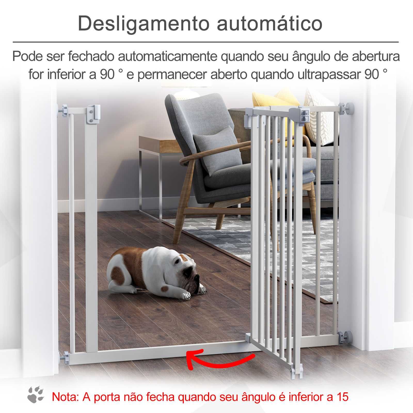 Barreira Metálica de Segurança para Cães – com Extensão até 102,5 cm