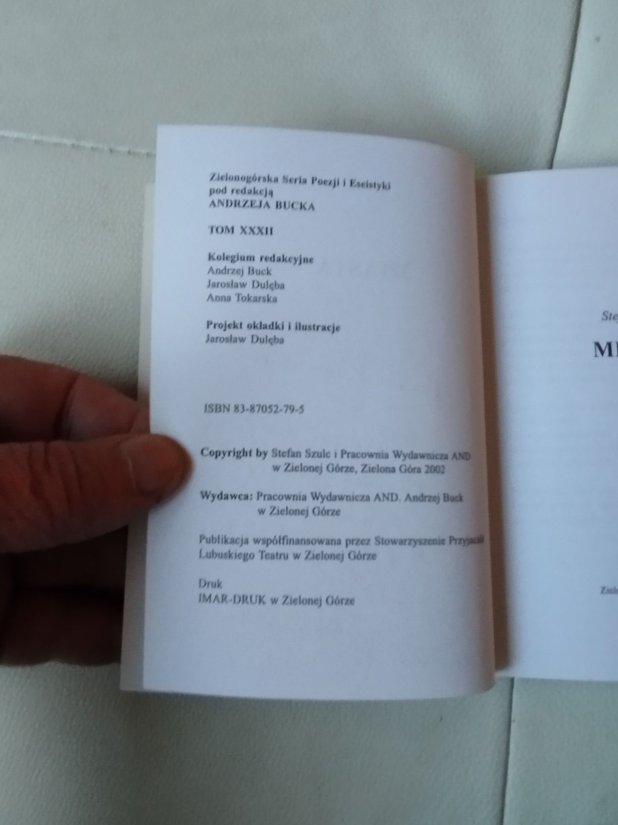 Stefan Szulz Miasta, dedykacja
