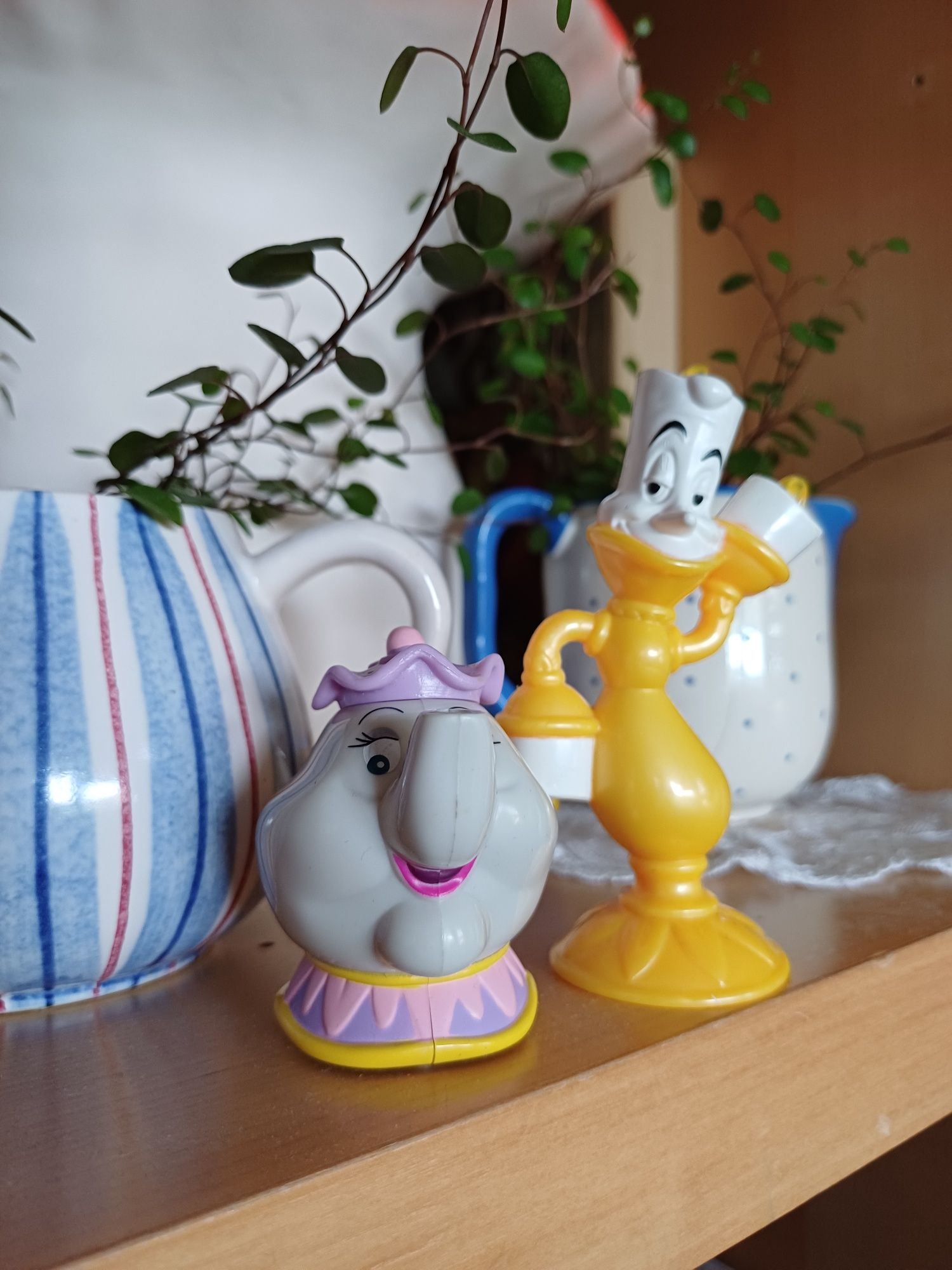 Disney Piękna i bestia figurki 92 1998 McDonald's imbryczek świecznik