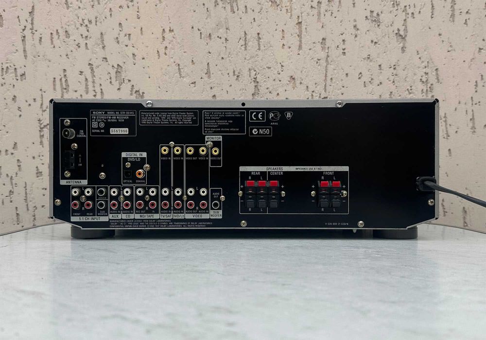 Ресивер Sony STR-DE445 (5 × 80 Вт / 8 Ом / ЦАП / FM-приймач)