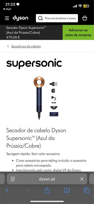 Secador Dyson Supersonic