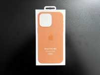  Pomarańczowe nowe silikonowe MagSafe Etui iPhone 15 Pro Max