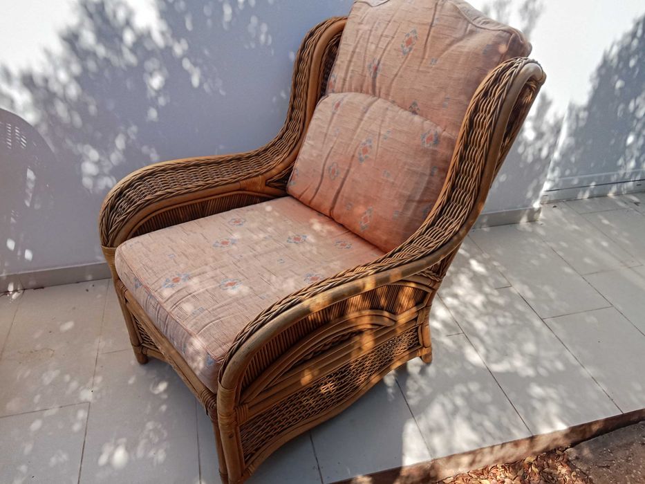 Ratan Moveis furniture set with cushions