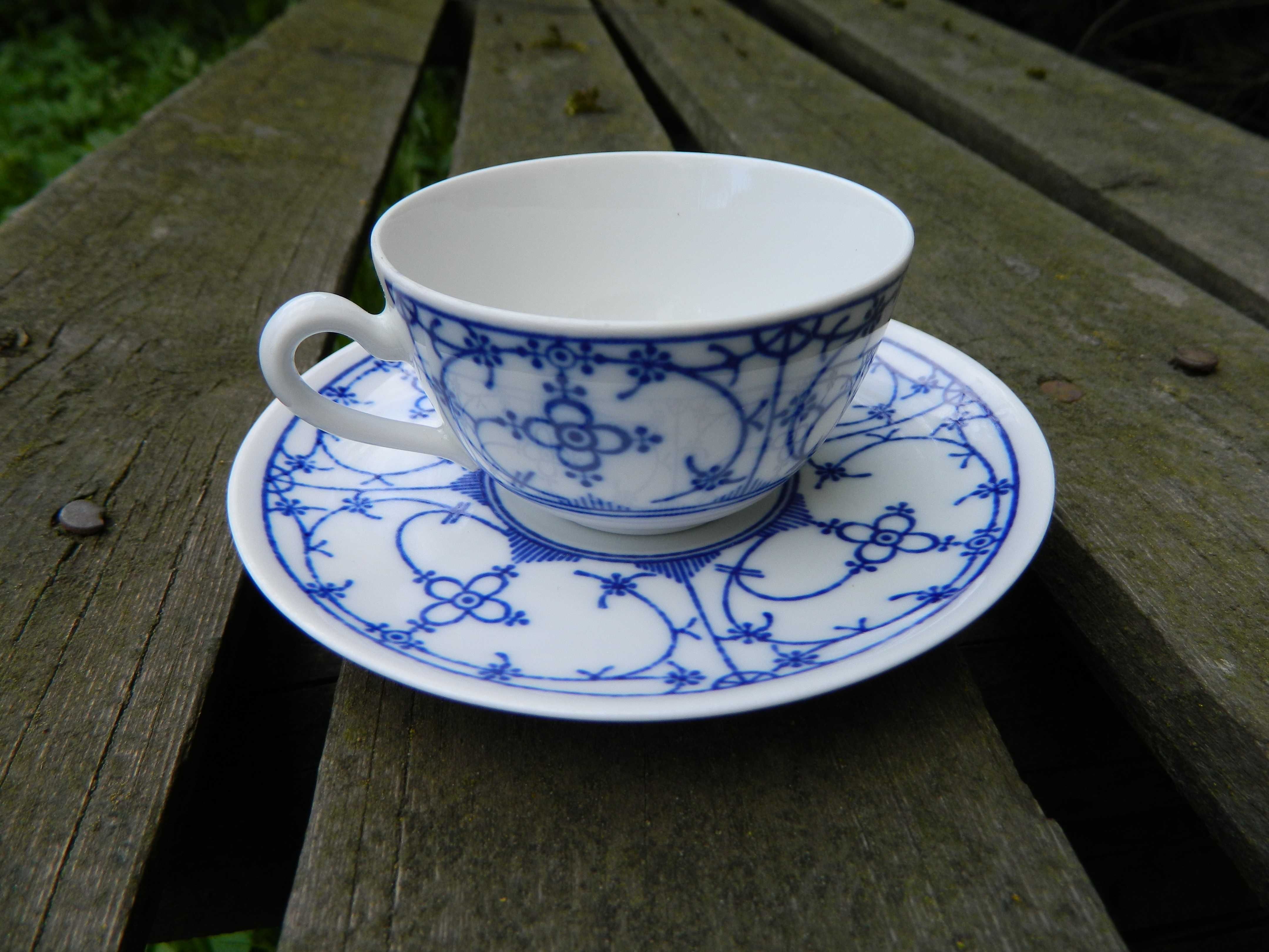 FILIŻANKA mocca espresso Bareuther Indischblau wzór cebulowy porcelana