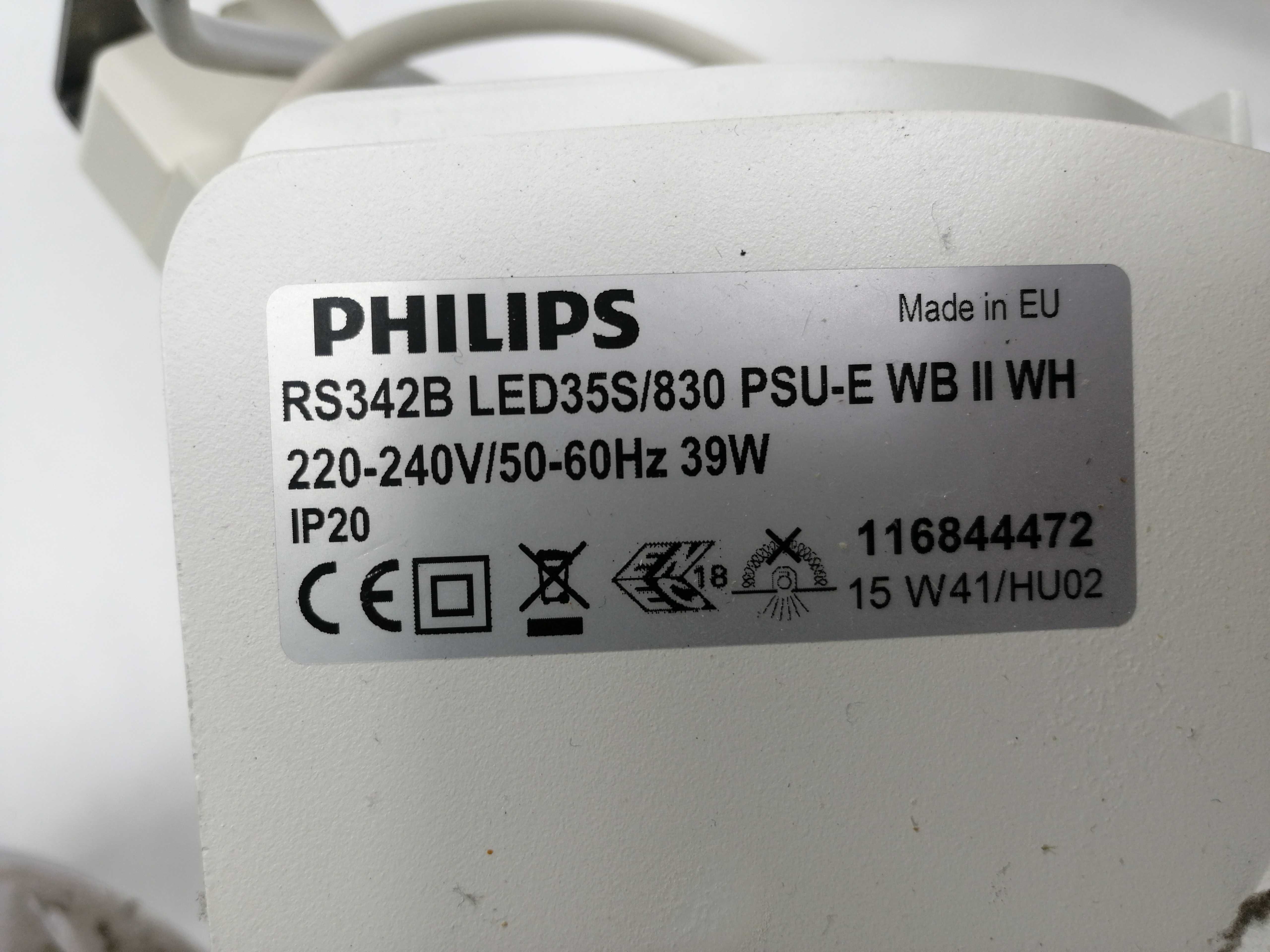 Oprawa Lampa Philips RS342B LED35S/830 PSU-E WB II WH  (white)